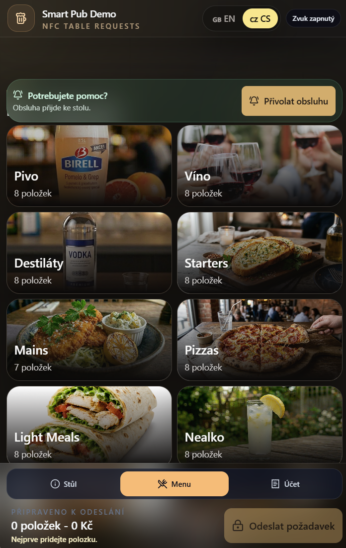 Customer phone interface